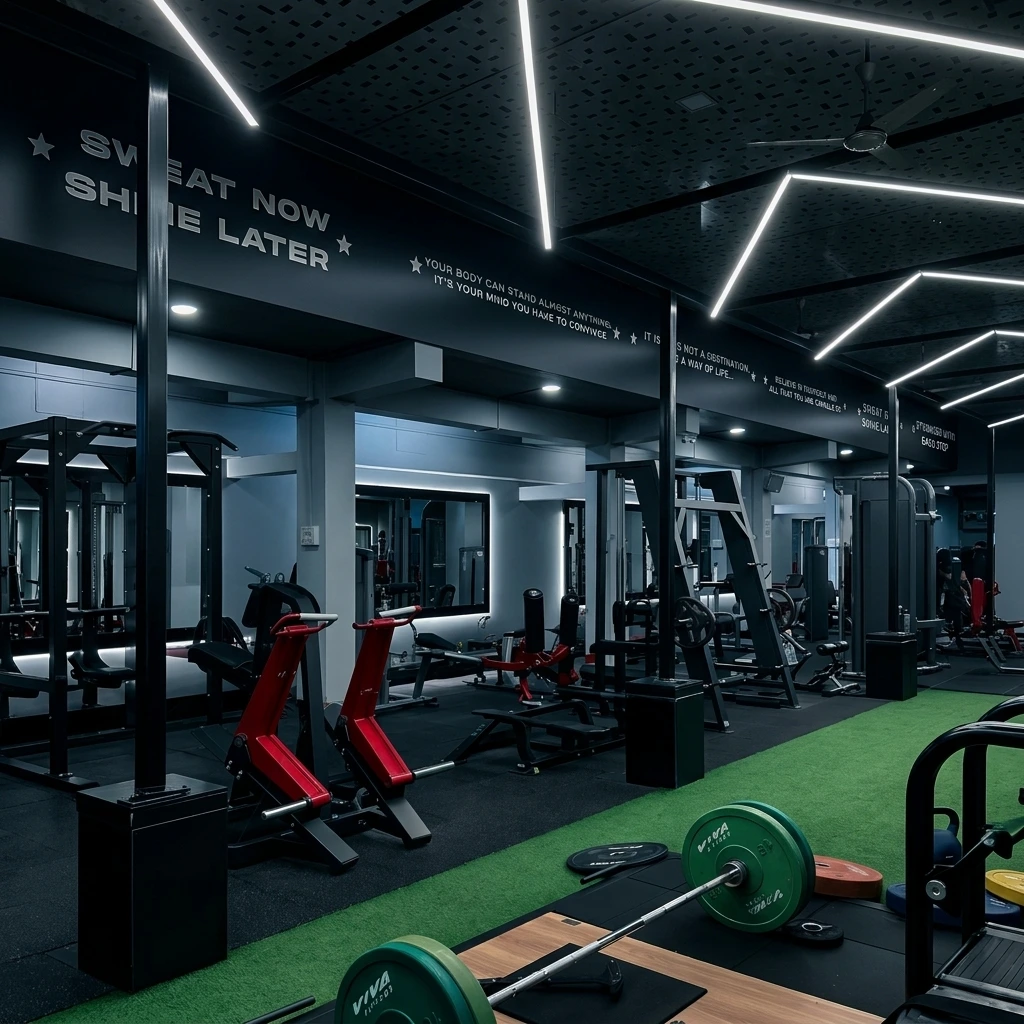 Premium gym equipment at Platinum Fitness